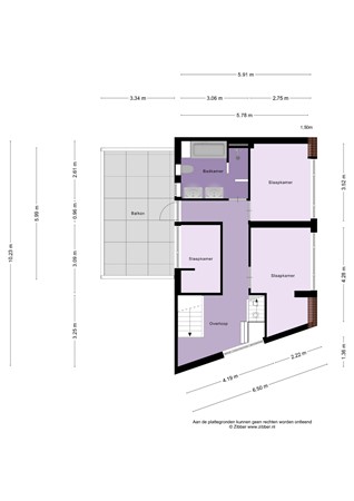 Floorplan - Oost-Voorstraat 108, 3262 JH Oud-Beijerland